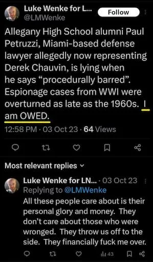 Luke Wenke Twitter screenshot